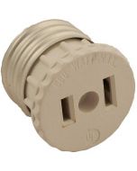 Leviton 002-125 White Adapter Socket To Outlet