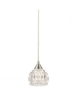 Elk Lighting Kersey Single Light 5" Wide Mini Pendant with Thick Crystal Glass