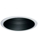 Halo 310 Series 6 in. Black Recessed Ceiling Light Coilex Baffle with White Trim