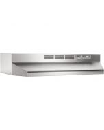 Broan-NuTone 41000 Series 24 in. Ductless Under Cabinet Range Hood with Light in Stainless Steel