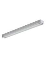 Lithonia Lighting C 2 40 120 MBE 2INKO 2-Light Flushmount Steel White Fluorescent Light