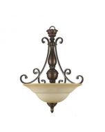 Hampton Bay Carina Collection 3-light Aged Bronze Pendant