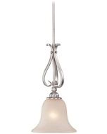 Vaxcel USA PD35491BN Monrovia 1 Light Transitional Mini Pendant Lighting Fixture in Nickel, Glass