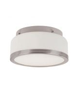 Trans Globe Signature PL-10092-BN 1 Light Flush Mount in Brushed Nickel