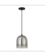 Marit Pendant in Smoked Chrome Ombre Finished Glass - PD0031