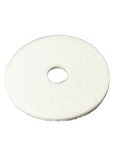 3M White Super Polish Pad 4100, 27" Floor Pad, Machine Use (Case of 5)