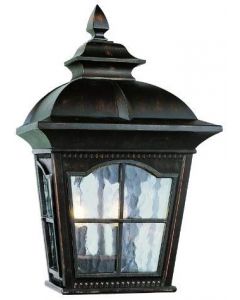 Trans Globe Lighting Outdoor Briarwood 16" Pocket Lantern, Antique Rust