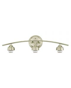 Westinghouse 3-Light Brushed Nickel Wall Mount Bath Light  