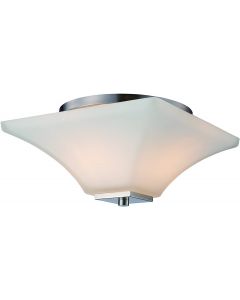 Trans Globe Lighting Trans Globe Imports 70642 BN Transitional Two Light Flushmount from Cameo Collection in Pwt, Nckl, B/S, Slvr. Finish, 13.25 inches, Brushed Nickel