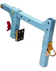 FallTech 7460A Multi-Purpose Parapet Anchor for Temporary Fall Arrest Anchorage fits Parapet Walls 1/2" to 15" Thick, No Fasteners Required, Blue