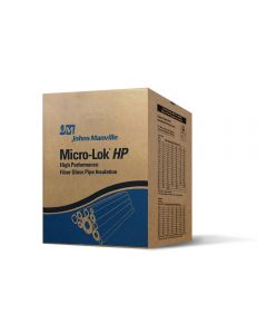 Johns Manville Micro-Lok HP - 3-1/8 x 1 Fiberglass Pipe Insulation - ASJ - 75 LF/CT (Bulk)
