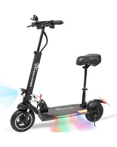 EverCross Electric Scooter, Electric Scooter for Adults with 800W Motor, Up to 28MPH & 25 Miles, Scooter for Adults with Dual Braking System, Folding Electric Scooter Offroad with 10'' Solid Tires