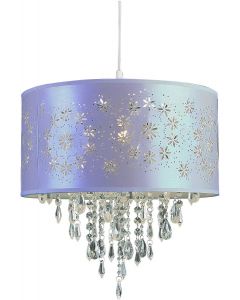 Trans Globe Lighting PND-607 Lilac Indoor Desert Rose 15" Pendant, White
