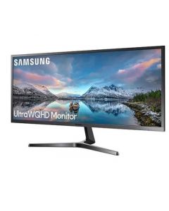 Samsung SJ55W 34.1" LCD Monitor, Dark Blue Gray, Black