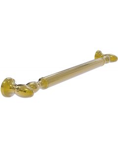 Allied Brass TD-GRR-32 32 inch Reeded Grab Bar, Polished Brass
