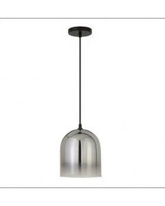 Marit Pendant in Smoked Chrome Ombre Finished Glass - PD0031